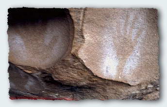 Australian Aborigines often marked cave walls like this. Why is not immediately obvious. 