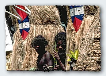 The leaves of plants are used to weave magic as well as baskets in the Solomon Islands. 