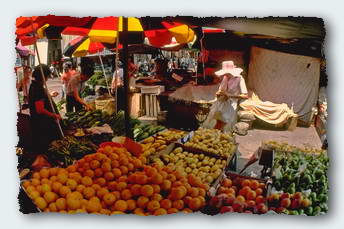 Markets in the Philippines are not the cleanest in the world, but there is plenty of food.