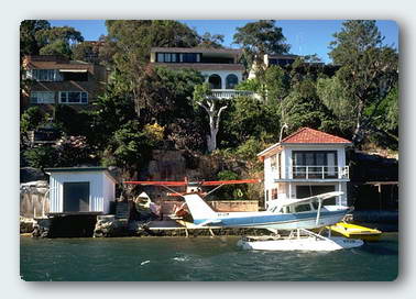 David Hooker's house , Le Bateau Chateau and Water Wings seaplane charters. 