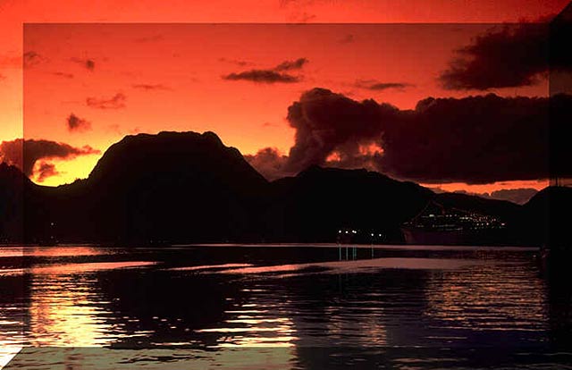 If you can't smell it or hear it, Pago Pago Harbor is actually quite scenic.