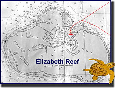 Elizabeth Reef, about 100 miles north of Lord Howe Island in the Tasman Sea. 