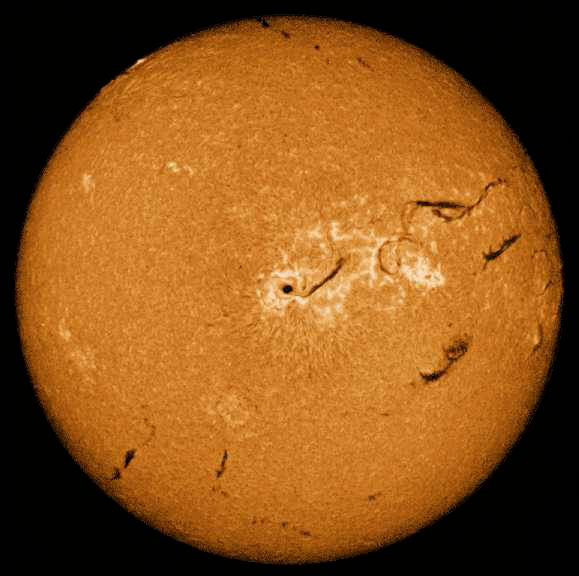 The Sun, photographed in the Halpha wave band.