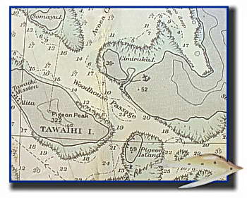 Tavanapupu is on Cimiruka Island. The anchorage is 4 to 5 meters deep in sand.